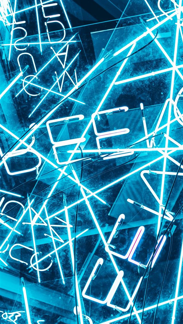 1284x2778 blue and white light streaks - italy iPhone Wallpaper