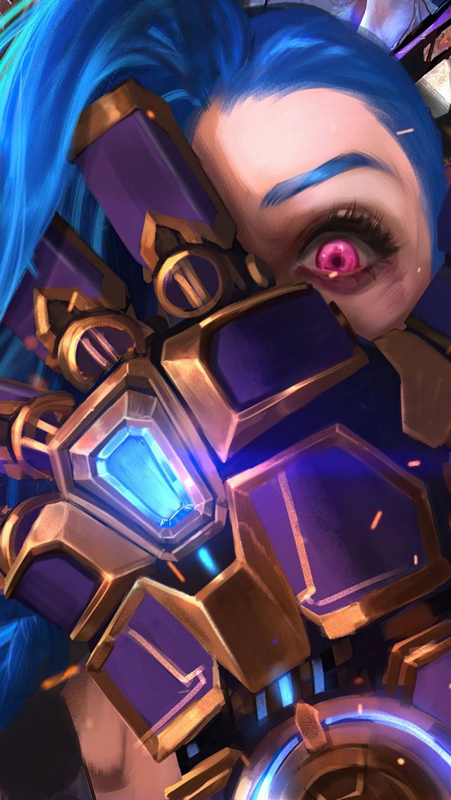 1284x2778 arcane a jinx 5k -  iphone 13 Wallpaper