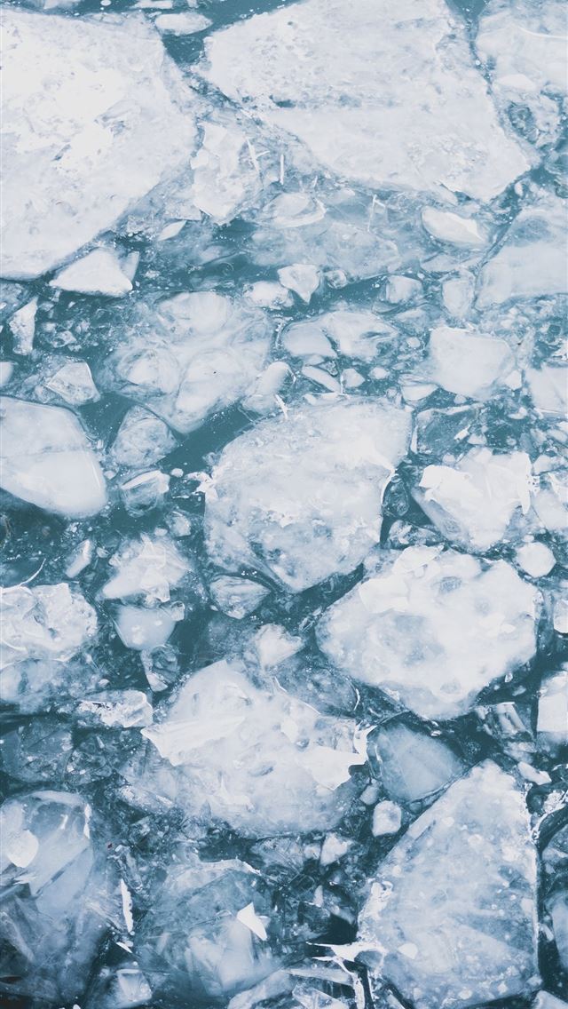 1284x2778 broken snow flakes on water -  iPhone Wallpaper