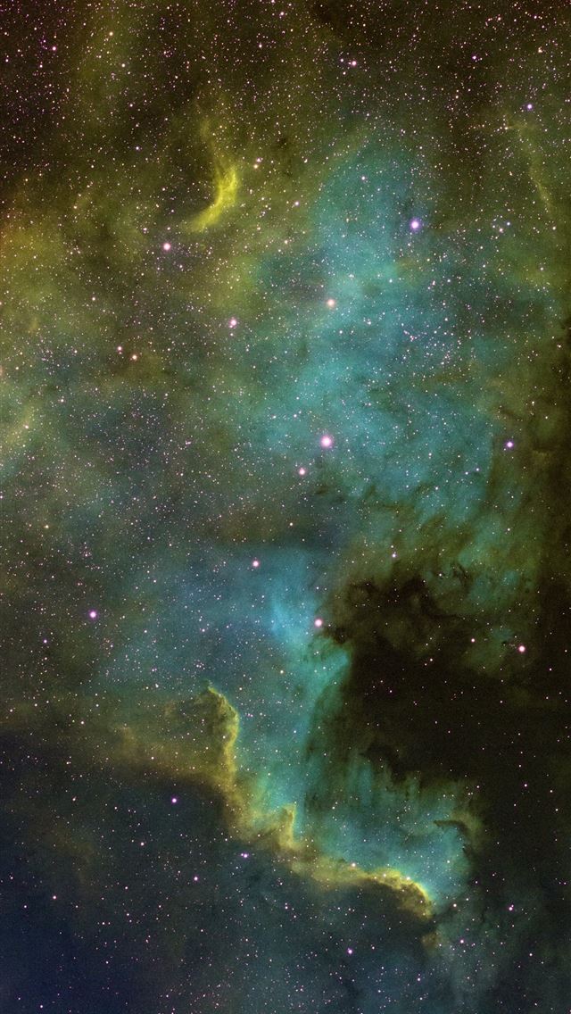 1284x2778 green and blue galaxy sky - outer space iPhone Wallpaper