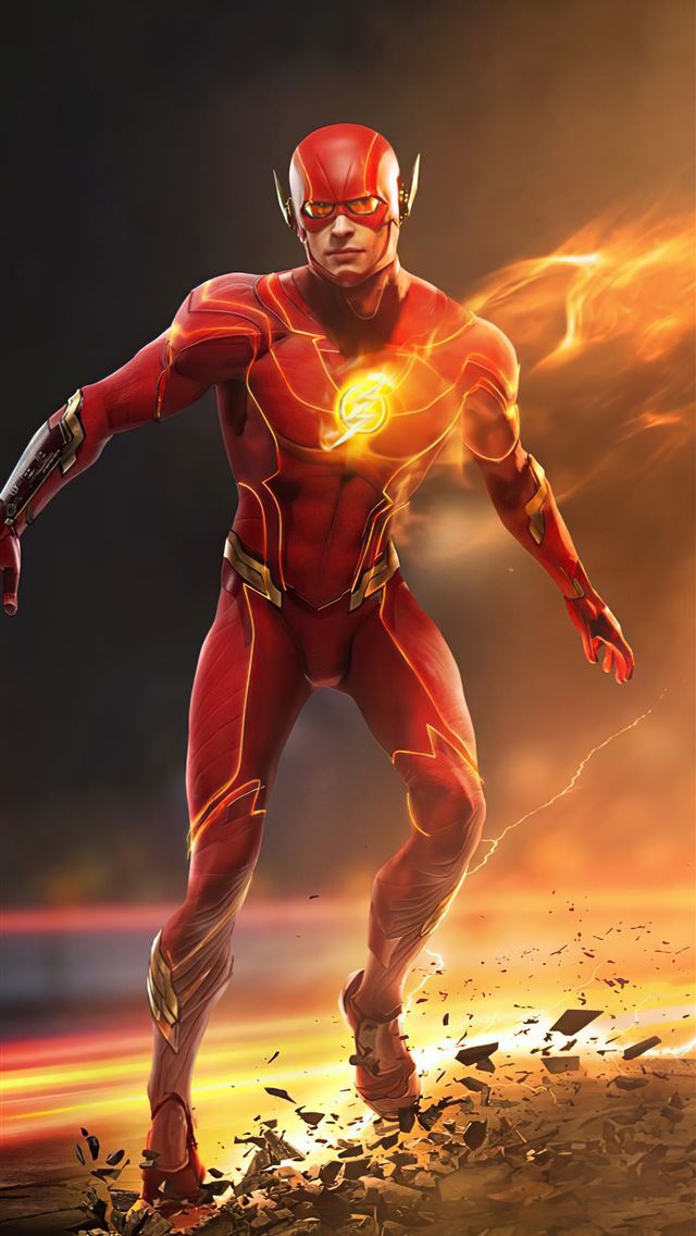 1284x2778 the flash superhero 2022 4k -  iPhone Wallpaper
