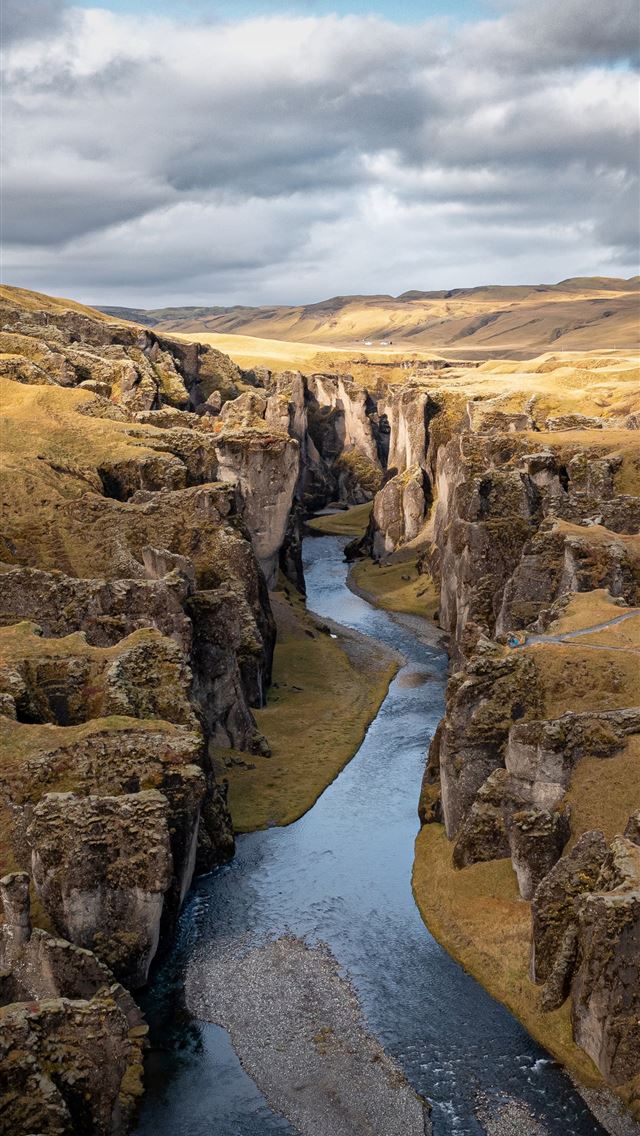 1284x2778 fjaorargljufur iceland 5k -  iPhone Wallpaper