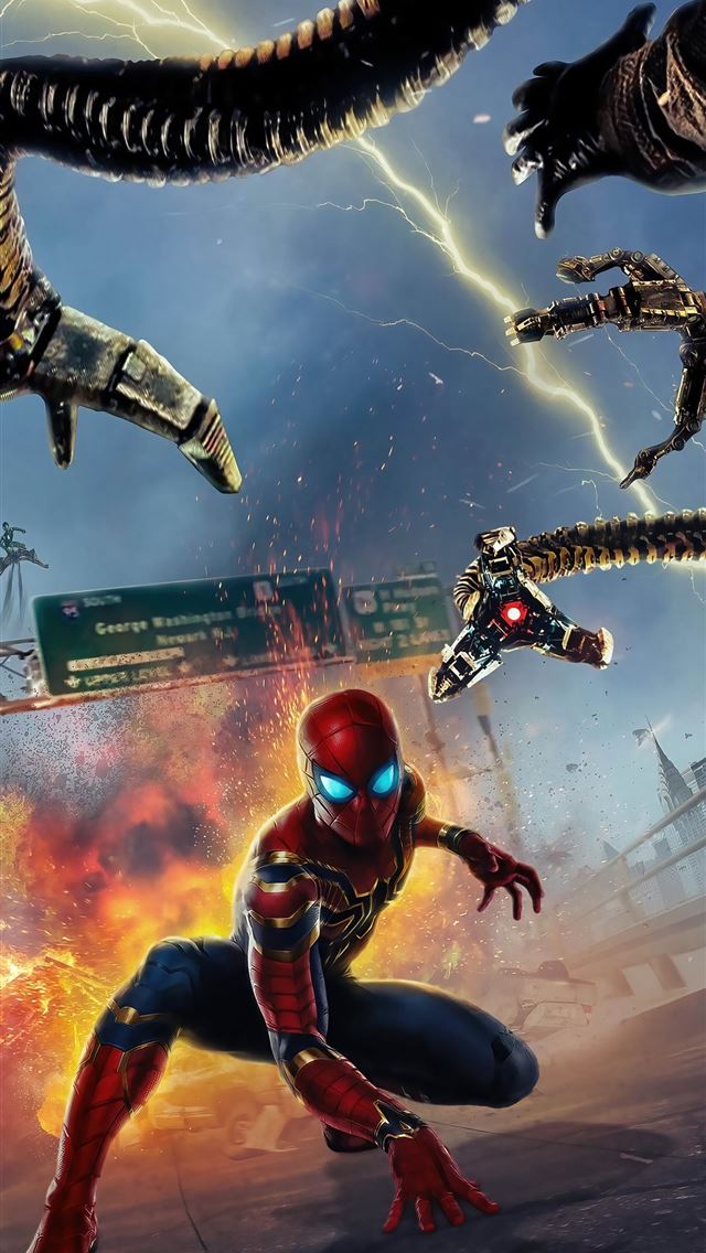 1284x2778 spider man no way home poster design 4k -  iPhone Wallpaper
