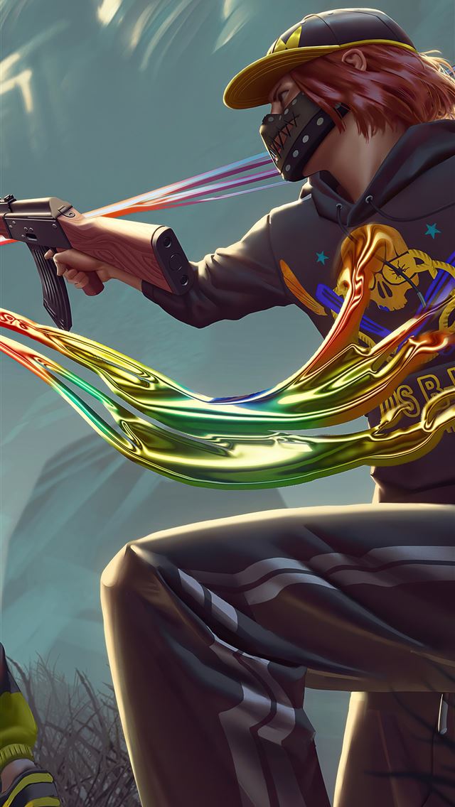 1284x2778 garena free fire key art 5k -  iPhone Wallpaper