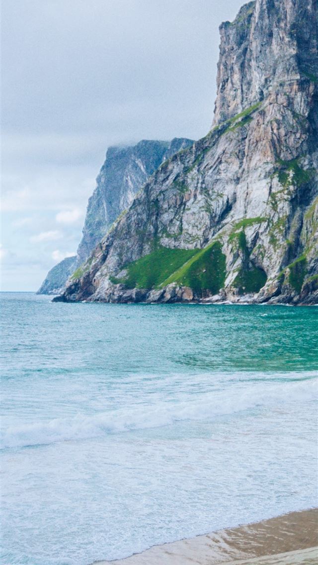 1284x2778 mountain range beach 5k -  iPhone Wallpaper
