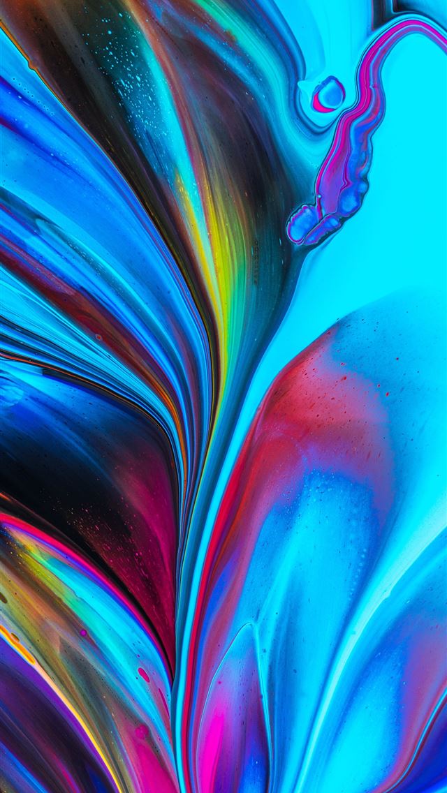 1284x2778 red blue and green abstract painting -  iPhone Wallpaper