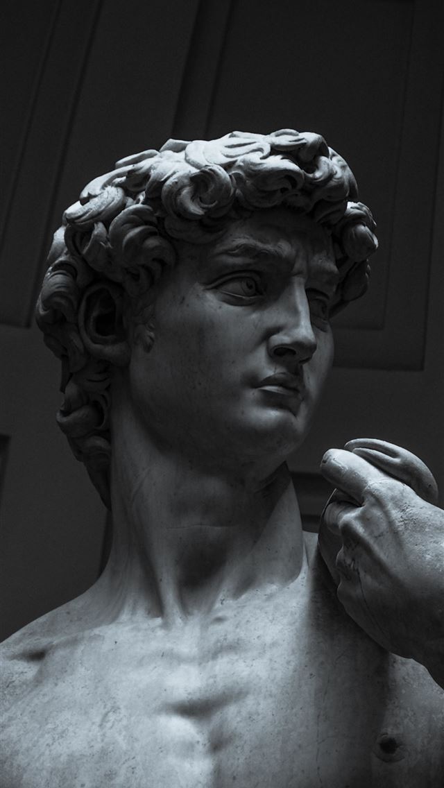 1284x2778 gray concrete statue of woman -  iphone 13 Wallpaper