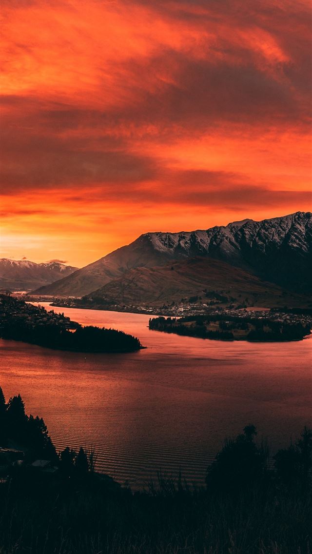 1284x2778 body of water near mountains -  iPhone Wallpaper