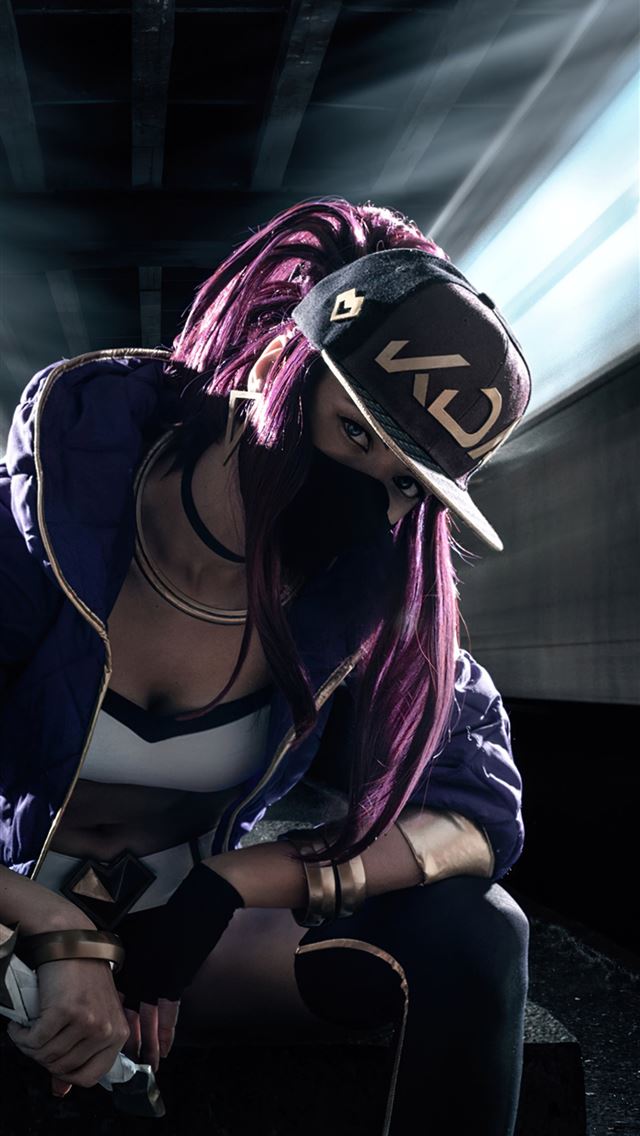1284x2778 2022 kda akali cosplay -  iPhone Wallpaper