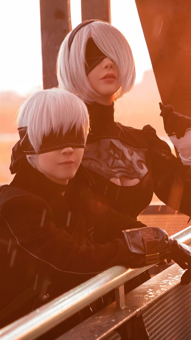 1284x2778 2b 9s nier automata cosplay 5k -  iPhone Wallpaper