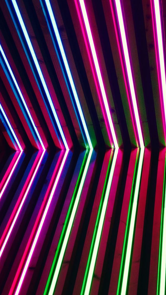 1284x2778 turned on green purple and blue neon lights - spain iPhone Wallpaper