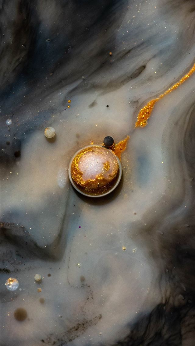 1284x2778 water drop on water during daytime - nebula iPhone Wallpaper
