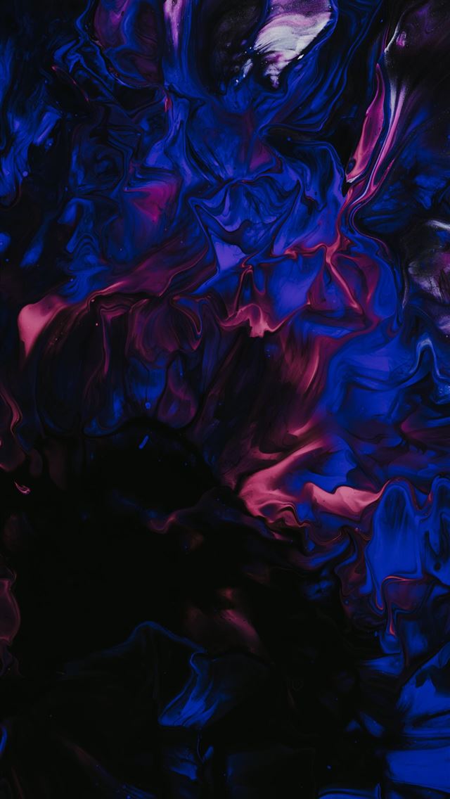 1284x2778 blue and black abstract painting - purple iPhone Wallpaper