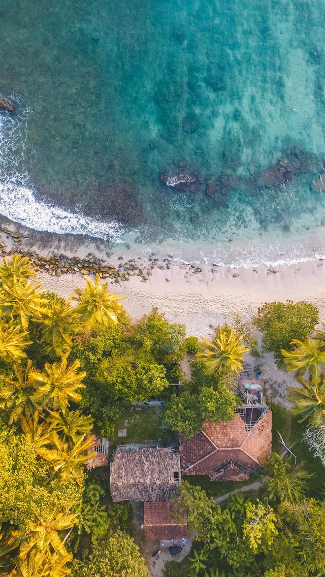 1284x2778 aerial view photography of body of water during da... - sri lanka iPhone Wallpaper
