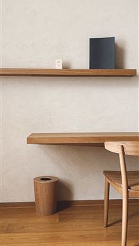 brown wooden table with chairs wallpaper