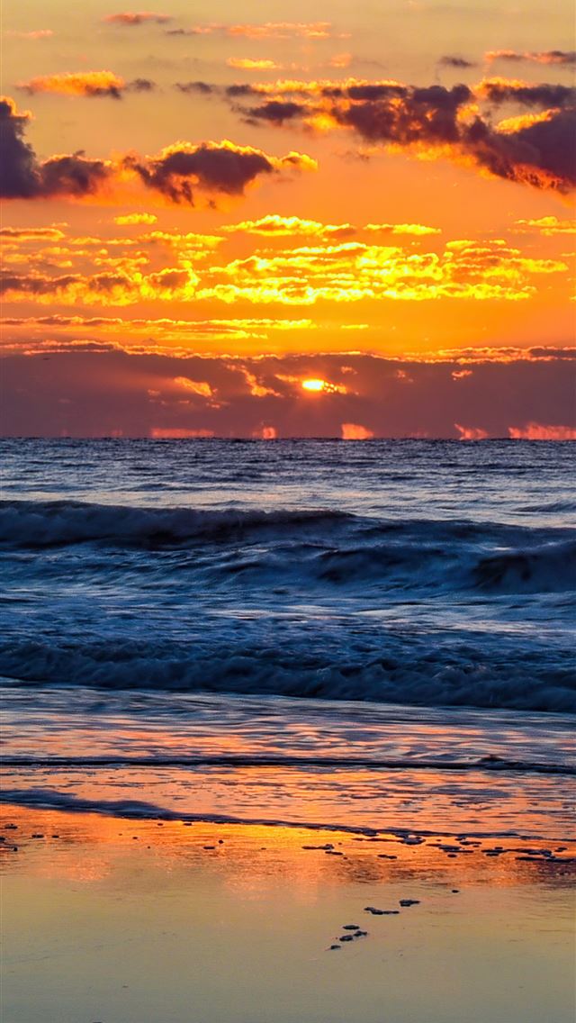 1284x2778 sunrise at huntington beach state park 5k -  iPhone Wallpaper