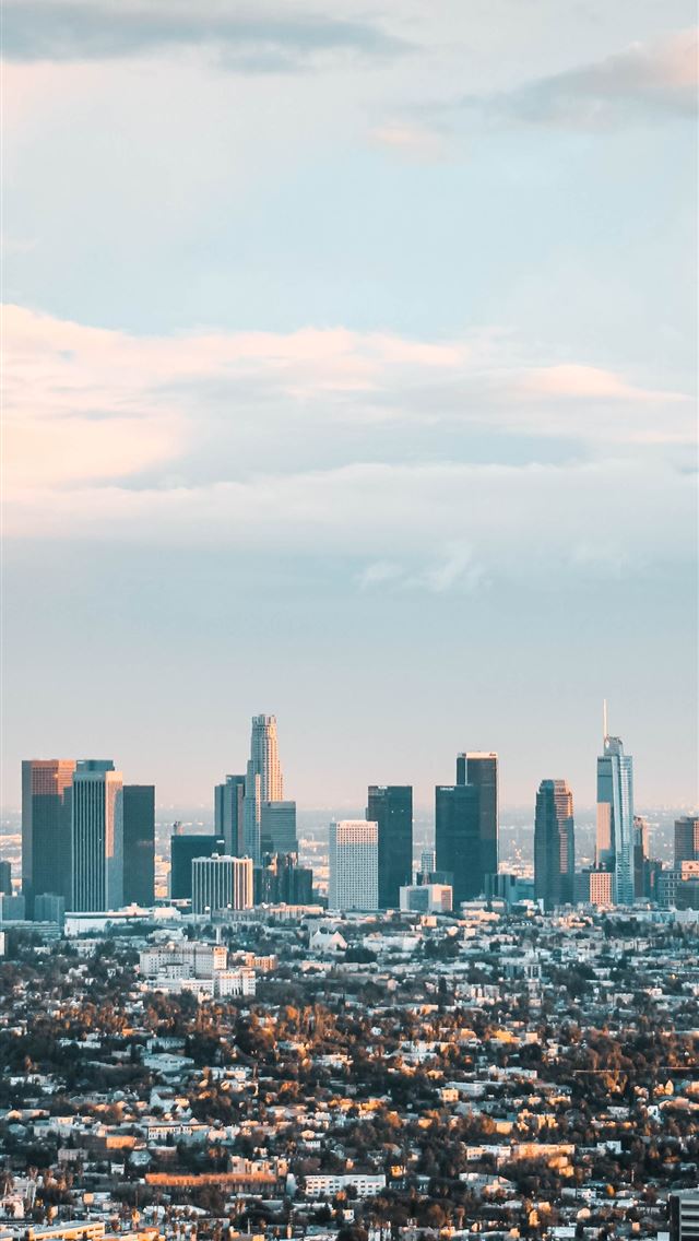 1284x2778 cityscape under white cloud and blue sky during da... - los angeles iPhone Wallpaper
