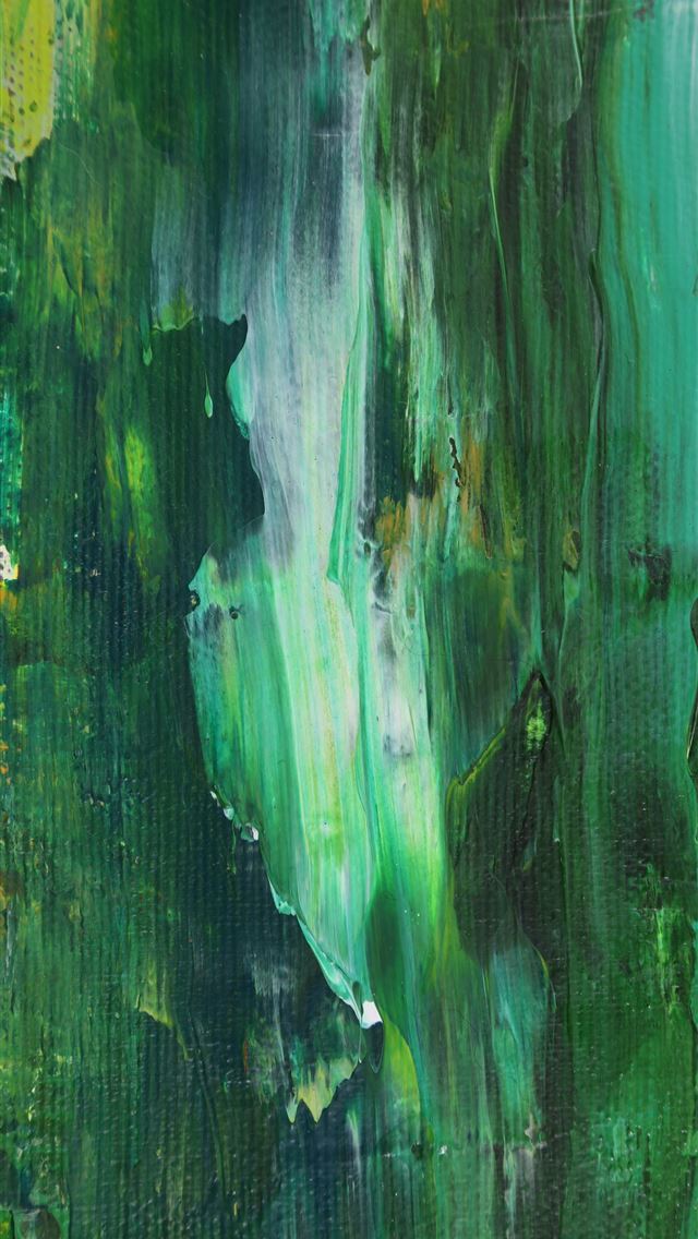 1284x2778 green and white abstract painting - abstract iPhone Wallpaper