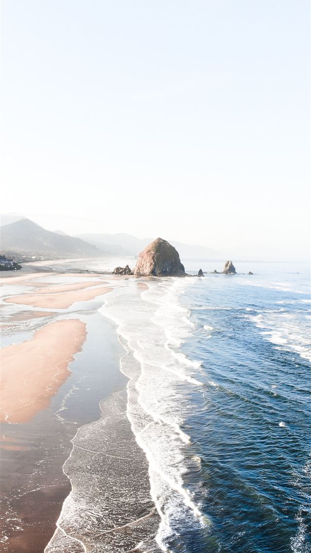 1284x2778 sea waves during daytime - beach iPhone Wallpaper