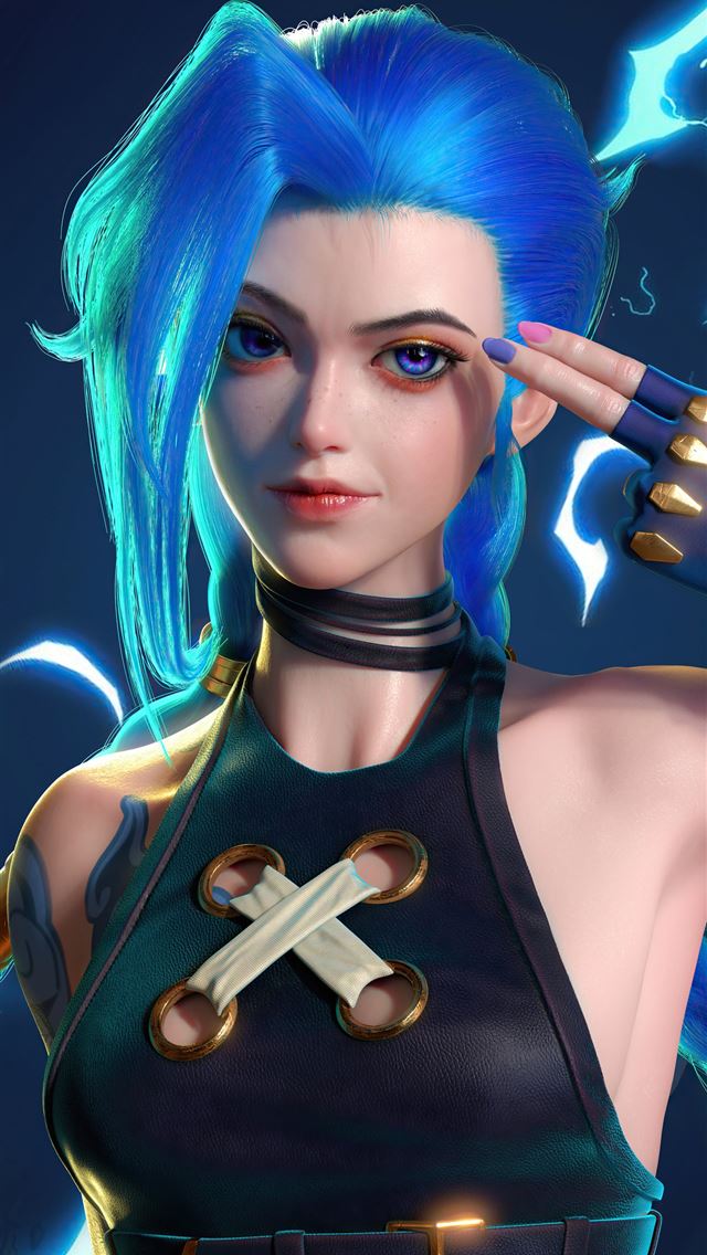1284x2778 jinx fanart -  iPhone Wallpaper