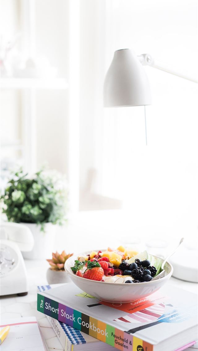 1284x2778 flat lay photography of cereals on bowl - food iPhone Wallpaper
