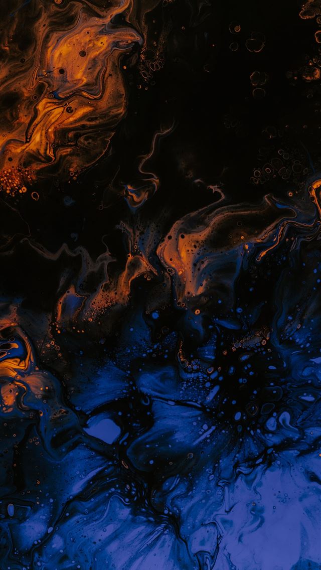 1284x2778 brown and blue abstract painting - pattern iPhone Wallpaper