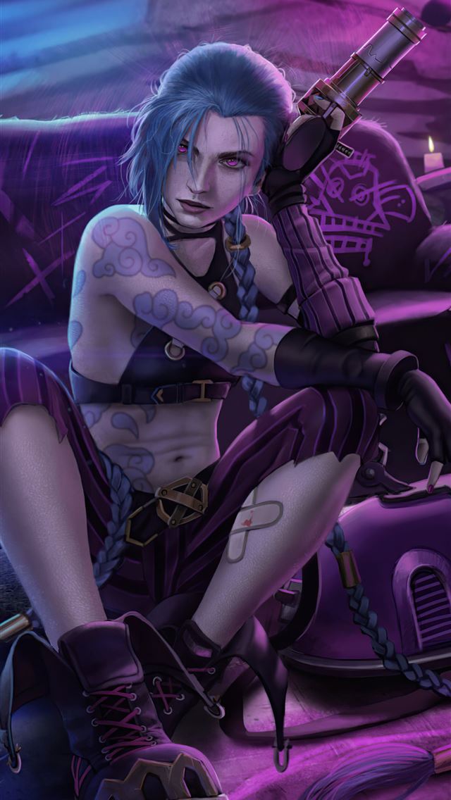 1284x2778 jinx arcane league of legends -  iphone 13 Wallpaper