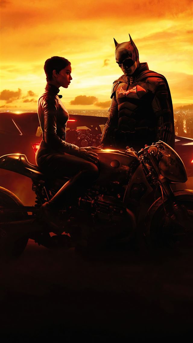 1284x2778 batman and catwoman in the batman movie 2022 - movies iPhone Wallpaper
