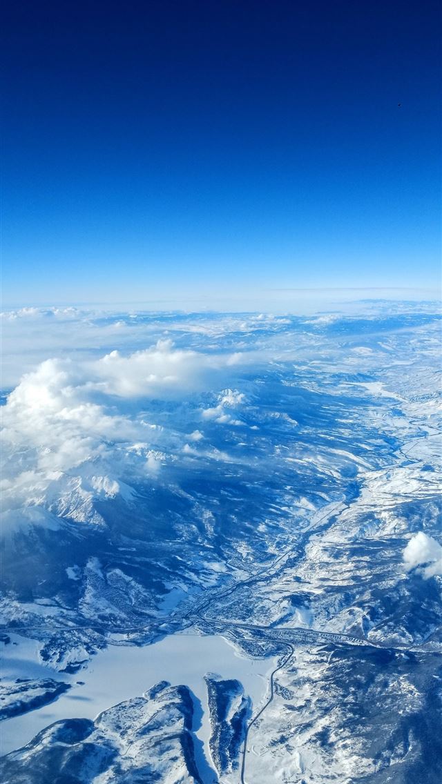 1284x2778 gray field in aerial photography - colorado iPhone Wallpaper