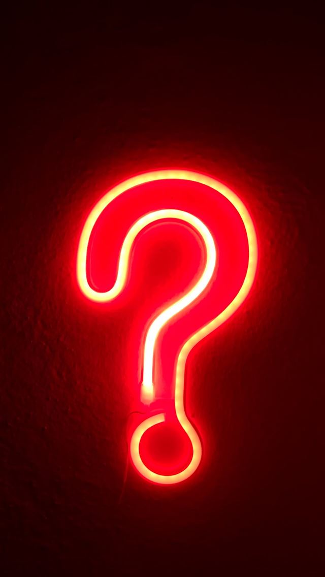 1284x2778 red letters neon light - red iPhone Wallpaper