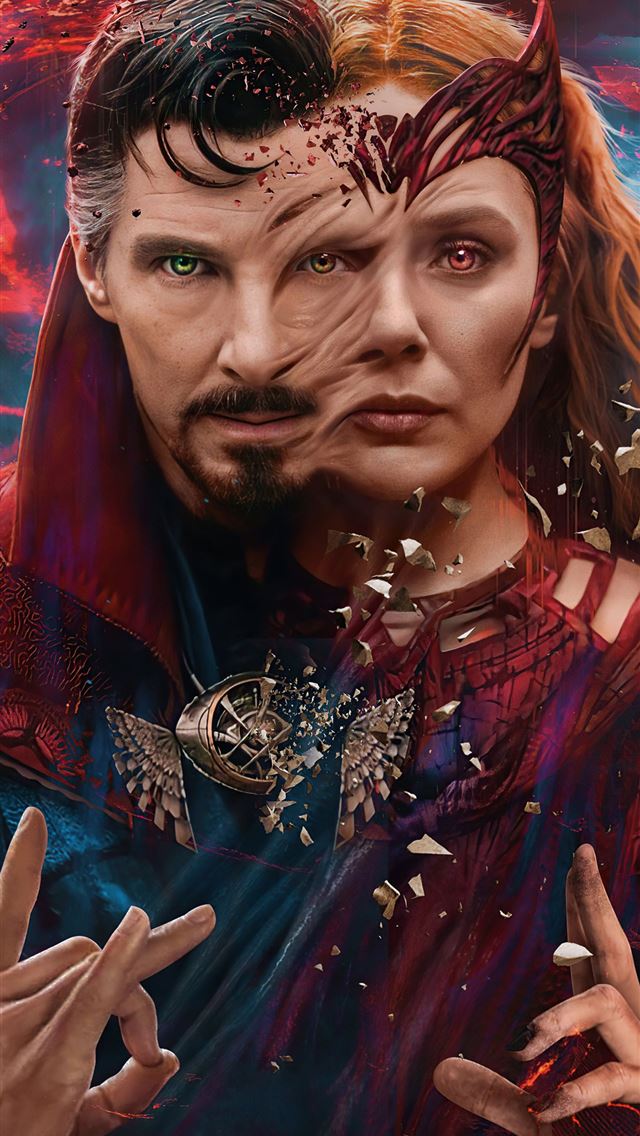 640x1136 doctor strange x wanda 5k -  iPhone Wallpaper