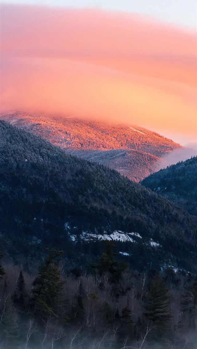 1284x2778 wintry morning in the adirondack mountains -  iPhone Wallpaper