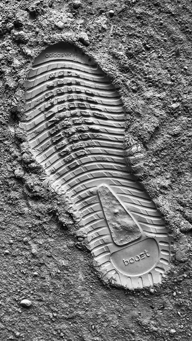 1284x2778 grayscale photo of sneaker sole print - space iPhone Wallpaper