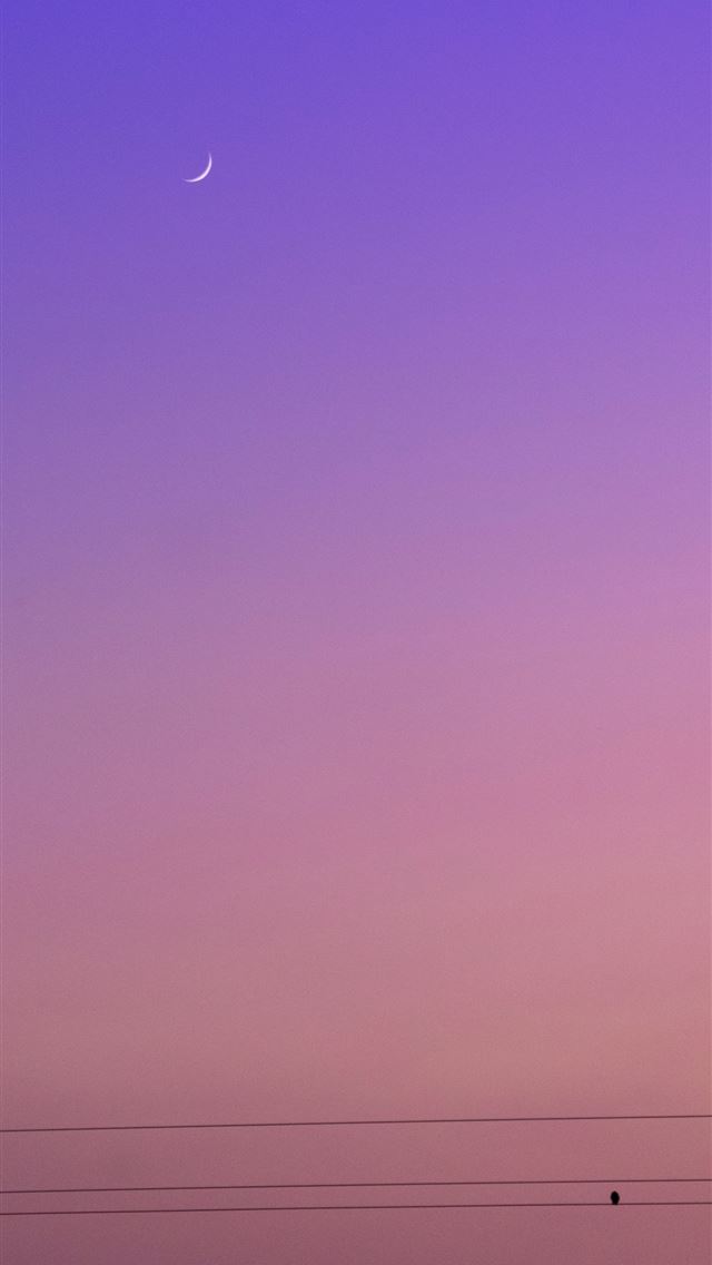 1284x2778  sky moon afterglow sunset - purple iPhone Wallpaper