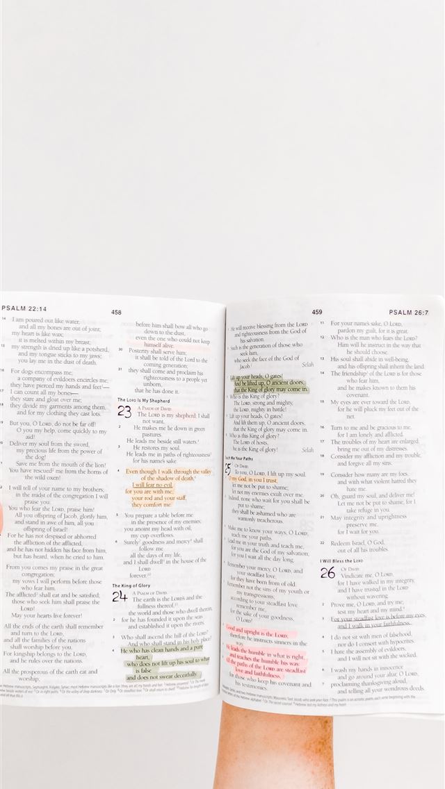 1284x2778 opened Holy Bible - quotes iPhone Wallpaper
