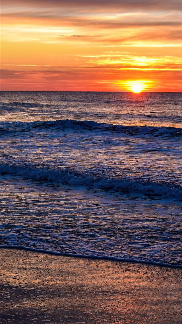 1284x2778 garden city beach sunrise 5k -  iphone 13 Wallpaper