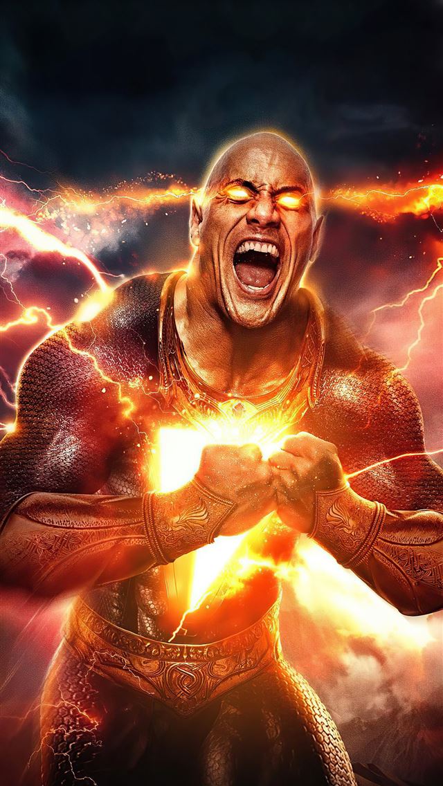 1284x2778 black adam the fire -  iphone 13 Wallpaper