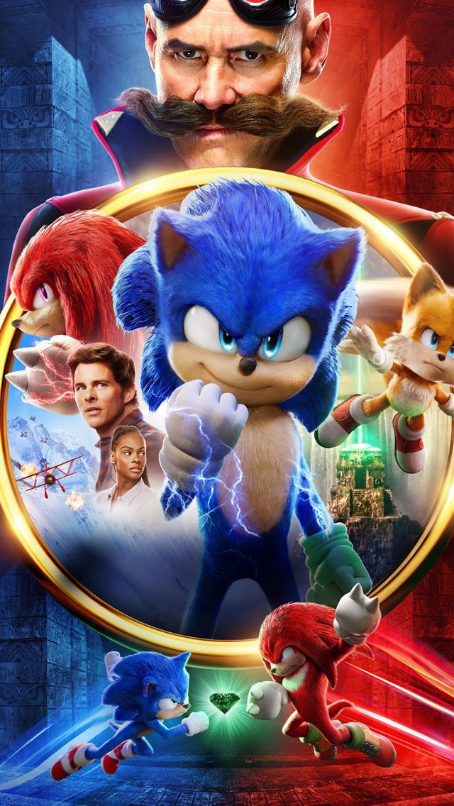 1284x2778 sonic 2 5k - movies iPhone Wallpaper