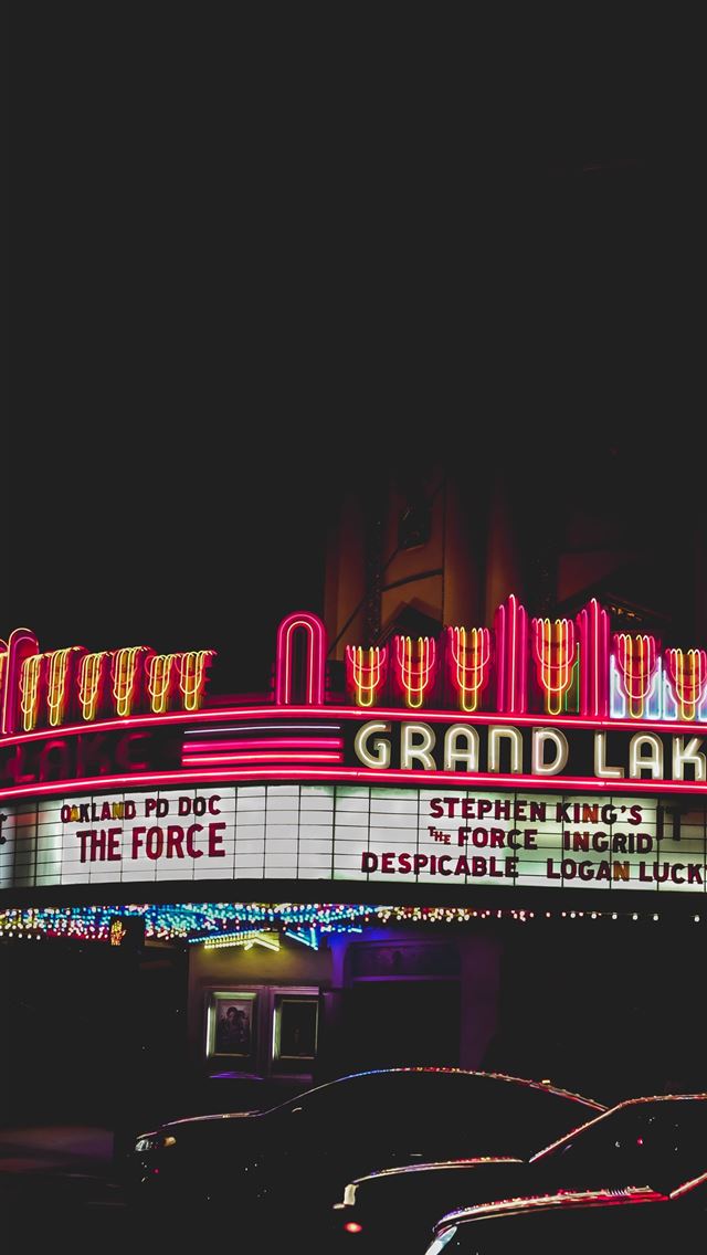 1284x2778 photo of Grand Lake signage - oakland iPhone Wallpaper