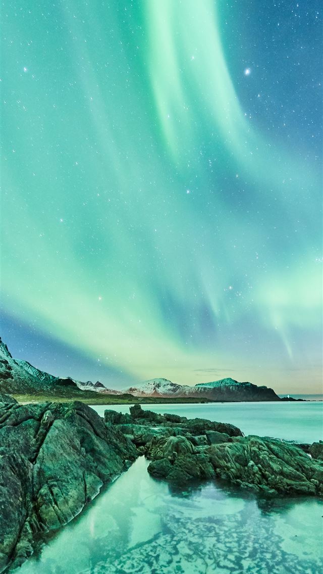 1284x2778 green and black rocky mountain beside body of wate... - norway iPhone Wallpaper