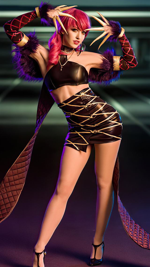 640x1136 kda evelynn cosplay 5k -  iPhone Wallpaper