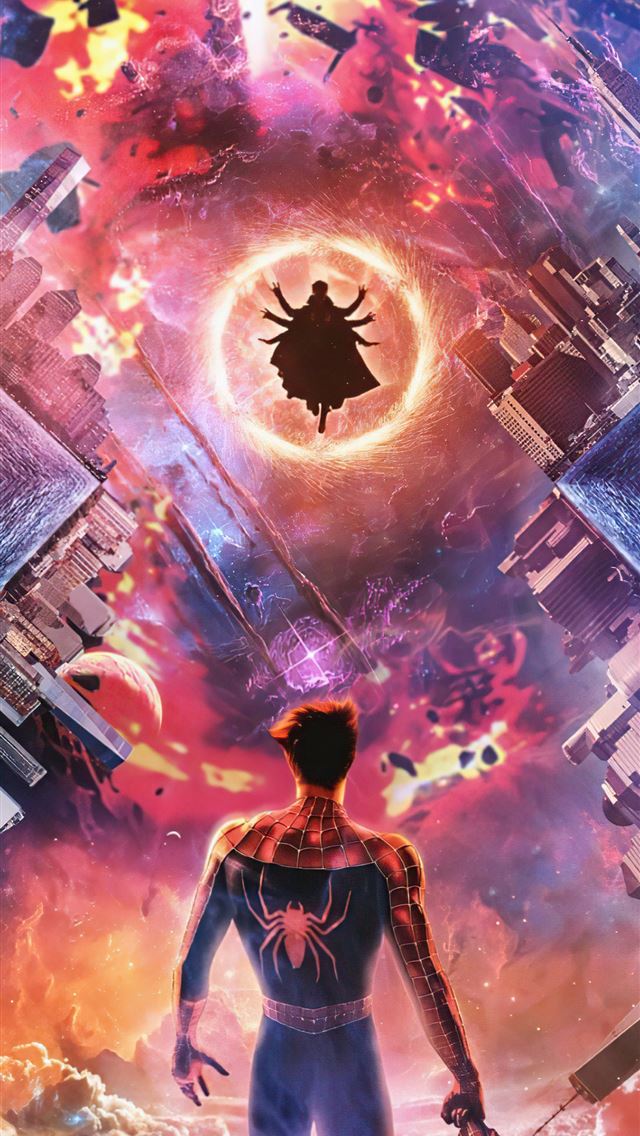 1284x2778 spiderman no way home x doctor strange - movies iPhone Wallpaper