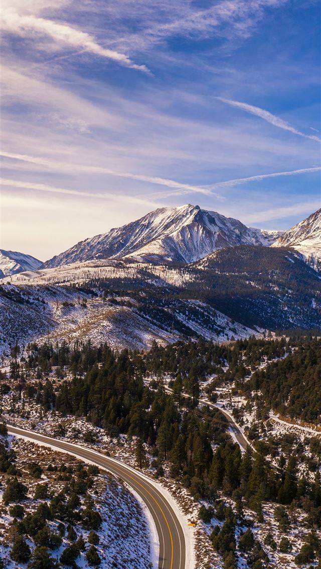 1284x2778 tioga pass mountains sky 4k -  iphone 13 Wallpaper