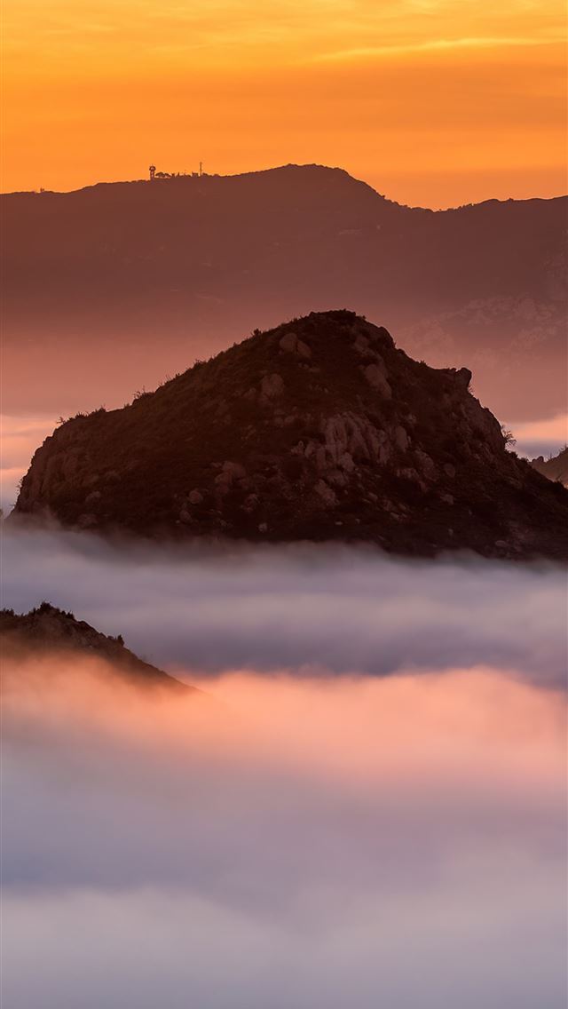 1284x2778 sunrise in the santa monica mountains 4k -  iphone 13 Wallpaper