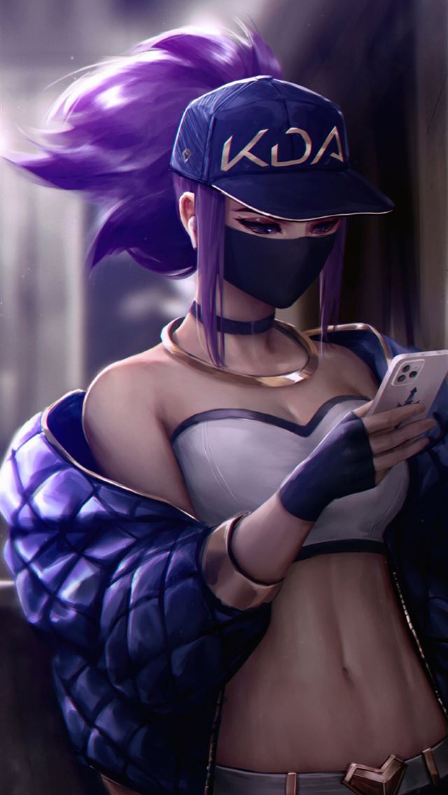 1284x2778 kda akali train 5k -  iphone 13 Wallpaper