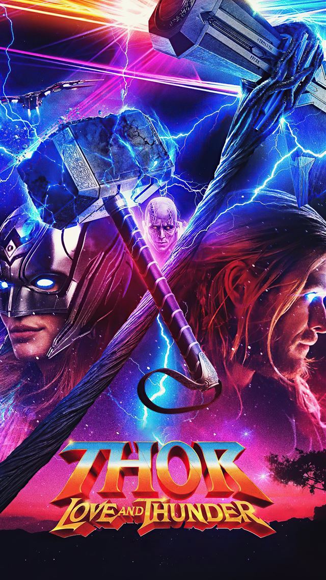 1284x2778 2022 thor love and thunder movie poster 4k -  iphone 13 Wallpaper