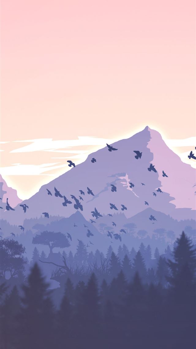 1284x2778 mountains minimal landscape 4k -  iphone 13 Wallpaper