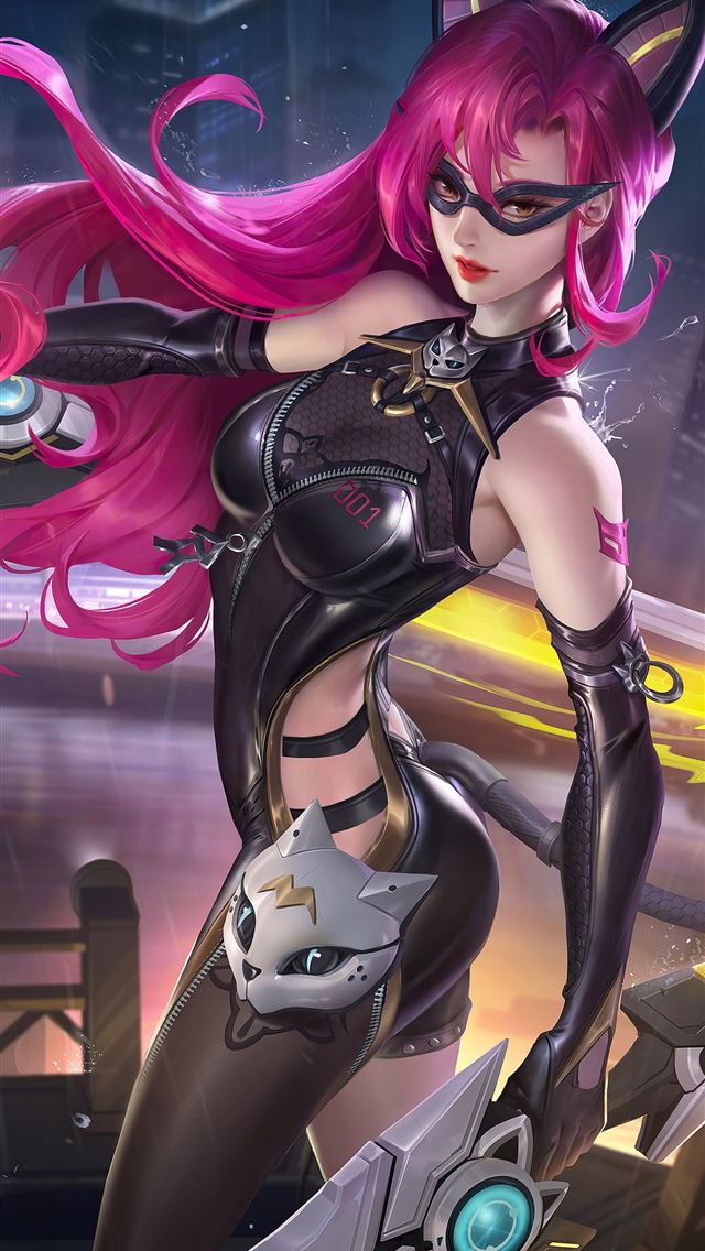 1284x2778 honor of kings cat girl 8k -  iphone 13 Wallpaper