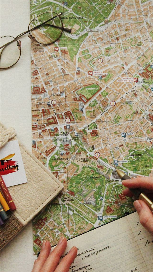 1290x2796 eyeglasses on map - travel iPhone Wallpaper