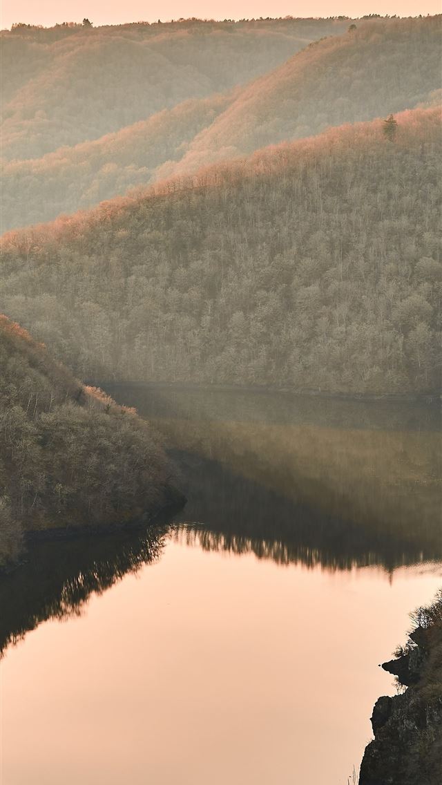 1290x2796 mountain river sun forest correze drink fall 5k -  iphone 14 Wallpaper